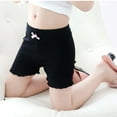 thumbnail image 4 of 3-12 Years Girl's Solid Color Lace Trim Boyshort Underwear Safety Dress Panties, 4 of 4