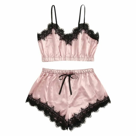 

Azrian Deals Womens Sexy Underwear Suspender Lace Suspender Three-Point Breast Wrap Lace Underwear Suit Pajama Suit
