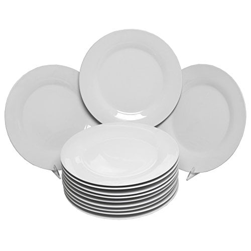 White 10 Strawberry Street CATERING-12-DINNER-W Catering Pack 10.5 Set of 12 Dinner Plates