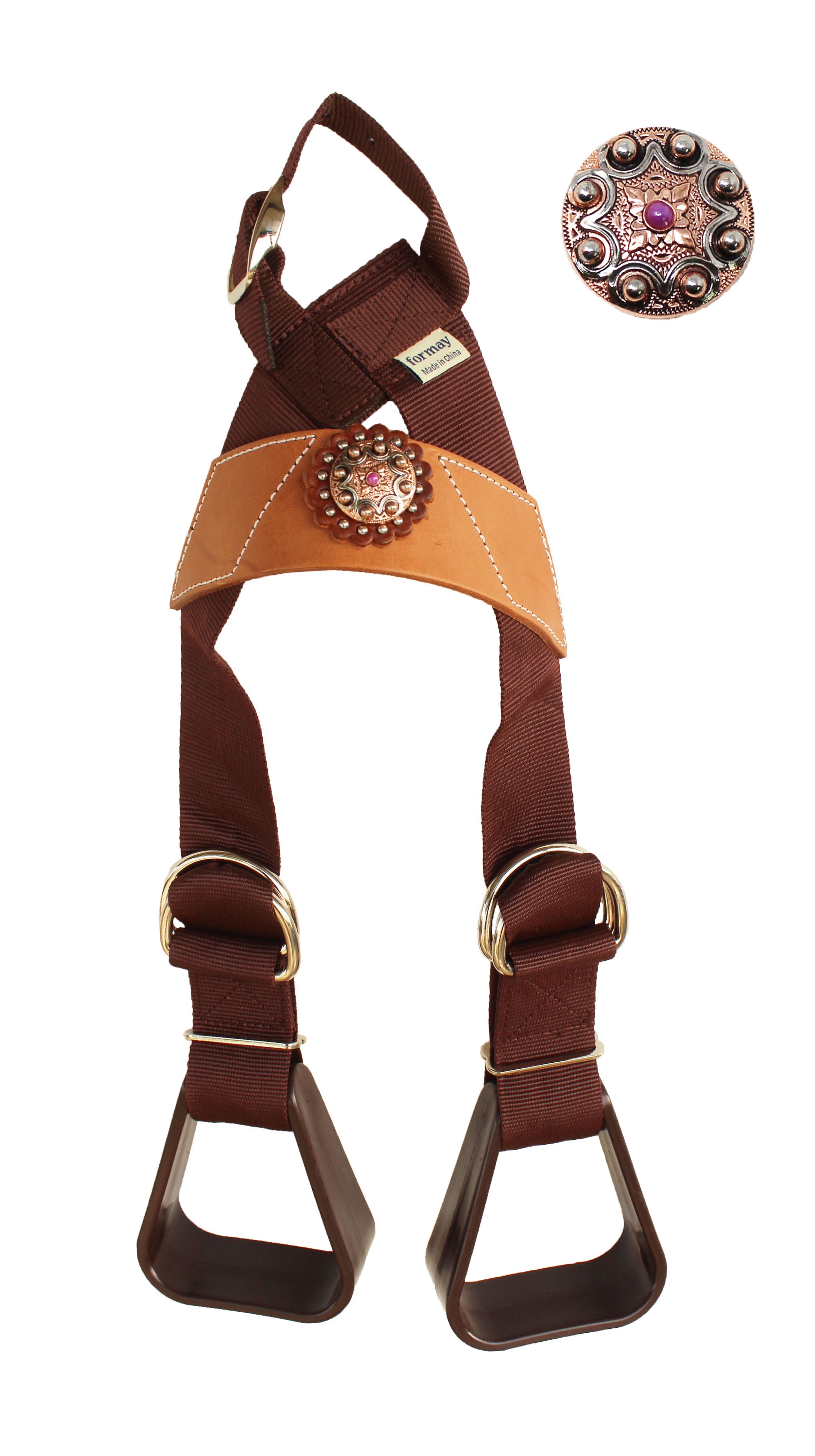 Challenger Western Saddle Show Youth Rider Buddy Kids Stirrups w