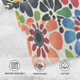 thumbnail image 5 of Yayeee 100% Cotton Hand Towels for Bathroom 16" x 28" Soft Absorbent Kitchen Towel, Dark Floral, 5 of 7