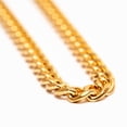 thumbnail image 2 of Collar Cubana Oro Cruze Hipoalergénico Resistente Al Agua CRUZE Cadena Cubana Oro, 2 of 6