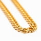 thumbnail image 2 of Collar Cubana Oro Cruze Hipoalergénico Resistente Al Agua CRUZE Cadena Cubana Oro, 2 of 6