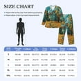 thumbnail image 3 of KLL Impressionist Village Sky Sleepwear Mens Flannel Pajamas,Long Cotton Pj Set, 3 of 7