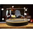 thumbnail image 2 of Alaska 3D Engraved Crystal 3D Engraved Crystal Keepsake/Gift/Decor/Collectible/Souvenir, 2 of 7