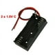 thumbnail image 2 of 5X Caja Negra de Plastica de Bateria de Soporte del Cable 2 X 1,5 V AAA, 2 of 2