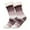 3-Pink, variant on Arlun 1 Pair Men's Winter Thermal Lining Knit Slipper Socks Soft Warm Cozy Fuzzy Fluffy Christmas Socks with Sole Non Skid Bottom Fashion Cute X-Mas Graphic Mid-Calf Socks Silver One Size