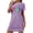 Purple, variant on JIUKE Nightgown for Women Short Sleeve Graphic Printed Sleepwear Nightshirt Round Neck Nightdress