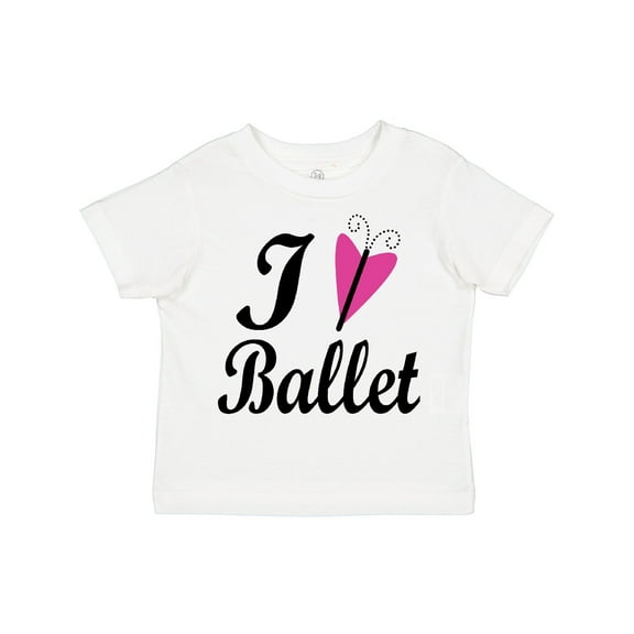 Inktastic I Heart Ballet Dance Ballerina Girls Toddler T-Shirt