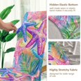 thumbnail image 5 of Yayeee 4 Pack Dining Chair Covers Stretch Parson Chairs Slipcovers Seat Protector, Gradient Starfish Pattern, 5 of 6