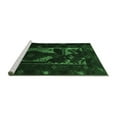 thumbnail image 2 of Ahgly Company Machine Washable Indoor Square Persian Emerald Green Traditional Area Rugs, 4' Square, 2 of 4