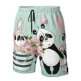 thumbnail image 5 of Naloa Cute Panda Men's Beach Shorts, Surfing shorts, Swim trunks, Quick Dry Swim Trunks for Surfing Beach Fun - Medium, 5 of 9
