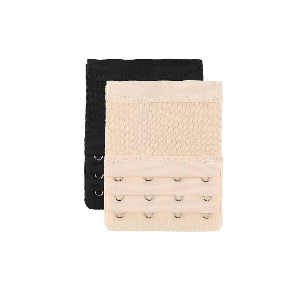 Unique Bargains Bra Extenders Elastic Bra Hook Extension 3 Rows(2/3/4