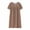Coffee, variant on Nightgowns for Women Summer Cotton Silk Short Sleeved Sleep for Middle Aged New Loose Fitting Home Wear Elderly Plus Size Women's Sleepwear Backless Cami Dress