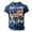 Blue, variant on ibiyuan America 250 Shirt Anniversary Mens T Shirts Mens Shirts Casual Crewneck Short Sleeve Shirts 4th Of July Textured Tees Going Out Tops