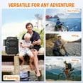 thumbnail image 6 of Fishing Backpack, 40L Tackle Backpack with Rod Holders & 2 Tackle Trays, Large Water-resistant Fishing Bag Equipments, 6 of 6