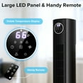 thumbnail image 4 of KISSAIR 35" Bladeless Tower Fan, Quiet Oscillating Fan with Remote, 4 Modes & 3 Speeds, 12H Timer, LED Display, Safe for Kids & Pets, Ideal for Bedroom & Home (Black), 4 of 10