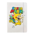 thumbnail image 1 of Libreta estilo francés blanca con hojas rayadas, Mario Bros , mide 14 cm de ancho por 21 cm de largo., 1 of 3