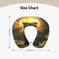 thumbnail image 5 of KLL Tree Meditating Raccoon Pattern Memory Foam Cervical Neck Pillow Versatile U-Shaped Pillows for Home/Office/Camping/Travelling/Soft Washable Cover, 5 of 8