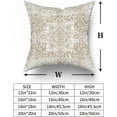 thumbnail image 5 of Khaki Gray Ethnic Boho Throw Pillow Covers 16X16 Inch Set of 2 Bohemian Carpet Pattern Vintage Pillow Cases Grey Floral Pillow Cover Farmhouse Home Decor for Sofa Couch Porch Outdoor, 5 of 6