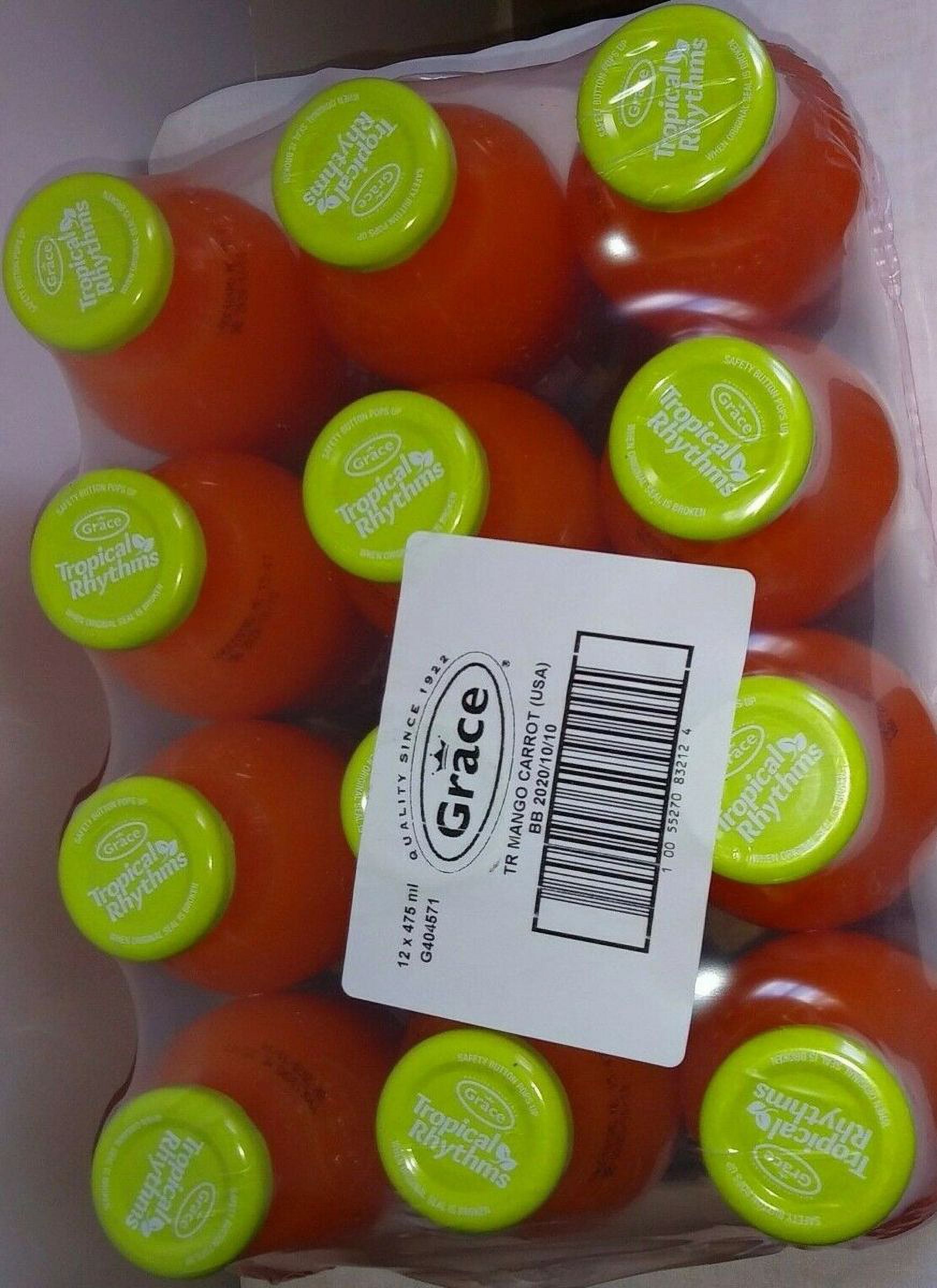 Boisson Mangue Carotte Grace, 473ml Bouteille Boisson Mangue Carotte Grace, 473ml Bouteille