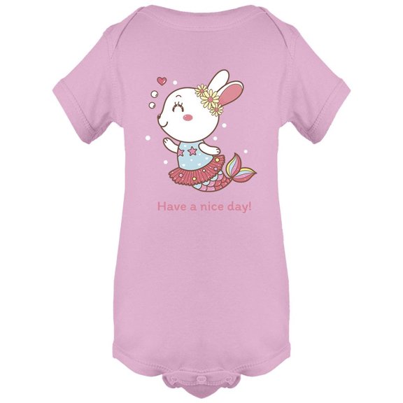 Cute Rabbit Mermaid Bodysuit Infant -Image by Shutterstock,  18 Months