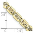 thumbnail image 4 of Solid Gold 14K 4.9mm Tri-color Pav Valentino with Lobster Lock Chain - 20", 4 of 8