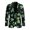 Green Shamrock Field, variant on Polyester Men's Blazer for Formal Summer, Lightweight Single-Breasted Mens Blazer Jackets, Lucky Music Print