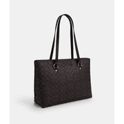 Coach Women’s Station Tote Bag in Signature Canvas, Everyday Work and Travel Handbag