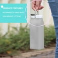 thumbnail image 5 of 20.5oz Foldable Triple Leak Proof Lightweight Silicone Water Bottle For Travel And Sports Compact Collapsible Design (Grey), 5 of 5