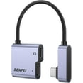 thumbnail image 1 of BENFEI USB C Splitter 1 in 2 Out Dual USB C Audio Jack Adapter with 60W Fast Charging, Type C Audio Headphone Compatible with iPhone 16/16 Pro/Pro Max, Samsung Galaxy S25/S24/S23 iPad Pro, Pixel 9, 1 of 8