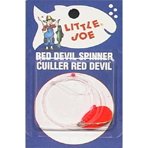 Little Joe Red Devil Single Hook Spinner 3 Indiana Fishing Lure Spinner