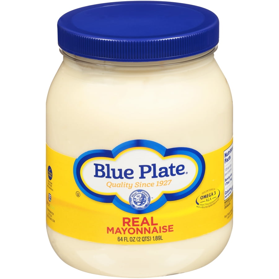 Blue Plate Real Mayonnaise, 64 fl oz Plastic Jar