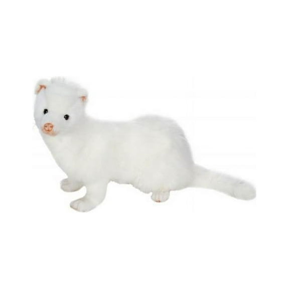 Hansa Plush White Ferret, 12"
