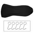 thumbnail image 7 of Unique Bargains Front Seat Covers Protector Polyester Seat Cover Protector Pads Universal for Car Truck SUV Black, 7 of 7