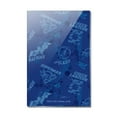 thumbnail image 1 of Justice League Blue Pattern Rectangle Acrylic Fridge Refrigerator Magnet, 1 of 5
