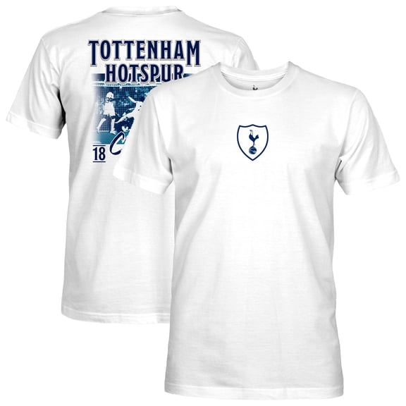 Men's-1863FC  White Tottenham Hotspur Duo Tone Players  Cotton T-Shirt