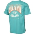 thumbnail image 3 of Men's Teal Inter Miami CF  Skyline Heron Heavy Relaxed T-Shirt, 3 of 4