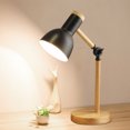 thumbnail image 4 of Luz LED de madera con cabezal giratorio, luz sencilla para mesita de noche, protección ocular, lectura, luz nocturna creativa para decoración de escritorio, 4 of 7