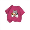 thumbnail image 3 of Byoo Little Girls T-Shirt Cartoon Animal Print Casual Short Sleeve T Shirt Graphic Tee, 3 of 4