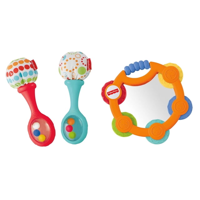 Set de regalo de pandereta y maracas de Fisher-Price