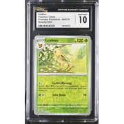 Graded 2025 Pokemon Prismatic Evolutions Leafeon Reverse Holo 005/131 CGC 10 English