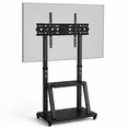 thumbnail image 4 of JaxSteam 32-75 inch Height Adjustable Rolling TV Stand, Holds up to 420 lbs, VESA 600x400mm,Black, 4 of 8