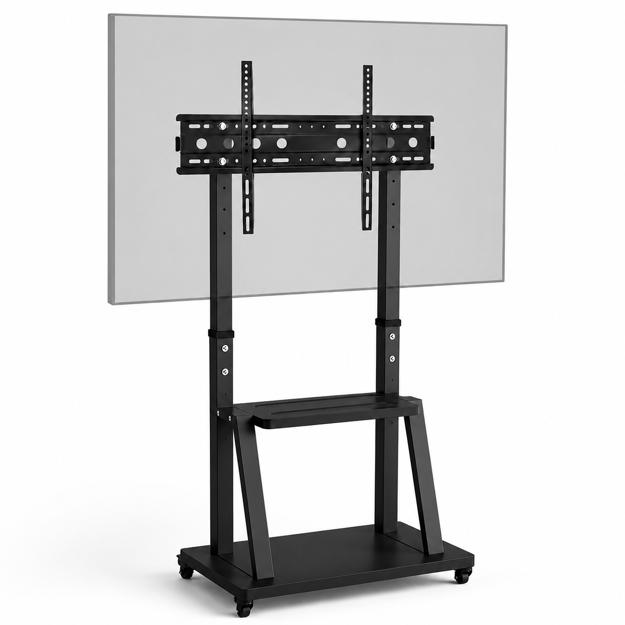 JaxSteam Height-Adjustable Rolling TV Stand for 32–75" TVs photo 3