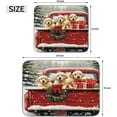 thumbnail image 2 of Christmas Dish Drying Mat for Kitchen Counter, Xmas Red Truck Dog Dish Drainer Mat Absorbent Non Slip Drying Mats Pad Coffee Bar Mat, 18x24 in, 2 of 6