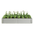 thumbnail image 4 of 2-Pack Silver Galvanized Metal Raised Garden Beds, 6'×3'×1', 4 of 18