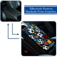 thumbnail image 5 of Football Furry Printed 12.5x8.2 Inch Soft Comfortable Car Armrest Cover Armrest Accessory Car Armrest Mat, 5 of 6