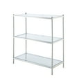 thumbnail image 4 of Convenience Concepts Royal Crest Three-Tier Bookcase in Clear Glass and Chrome, 4 of 5