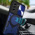 thumbnail image 6 of S21 FE Case,for Galaxy S21 FE 5G Case,Metal Stand Ring Holder S21 FE 5G Case,Camera Lens Protector,Slim Full Protection Shockproof Cover for Women Men,Basic Cases for Samsung Galaxy S21 FE (Blue), 6 of 14