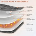 thumbnail image 4 of Weighted Electric Heating Pad with Massage, 3 Heat Levels & 3 Vibration Settings for Back Pain, Neck and Shoulders, 4 of 7